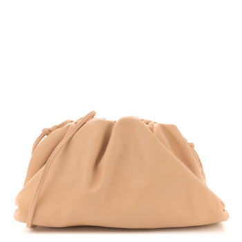 BOTTEGA VENETA Butter Calfskin The Mini Pouch Cammello