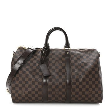 LOUIS VUITTON Damier Ebene Keepall Bandouliere 45