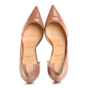 CHRISTIAN LOUBOUTIN Patent Iriza 85 Pumps 38.5 Blush