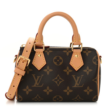 LOUIS VUITTON Monogram Nano Speedy Bandouliere