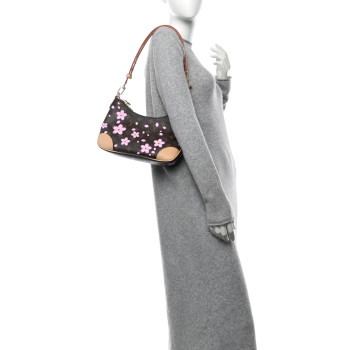 LOUIS VUITTON LV x TM Monogram Chery Blossom Boulogne Sakura Brown