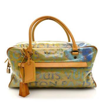 LOUIS VUITTON Monogram Pulp Defile Weekender PM Yellow