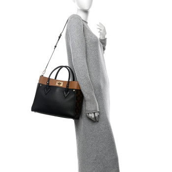 LOUIS VUITTON Calfskin Monogram On My Side Black