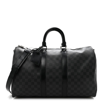 LOUIS VUITTON Damier Graphite Keepall Bandouliere 45