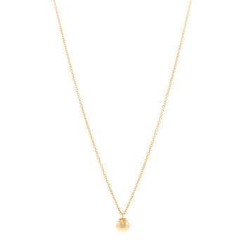TIFFANY 18K Yellow Gold 8mm HardWear Ball Pendant Necklace