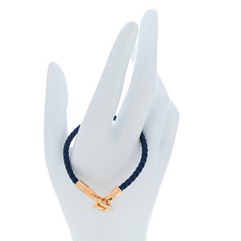 HERMES Swift Glenan Single Tour H Bracelet T2 Navy