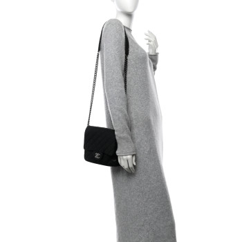CHANEL Caviar Quilted Small Rock In Rome Flap Black