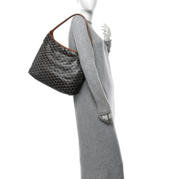 GOYARD Goyardine Boheme Hobo Black Gold
