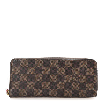 LOUIS VUITTON Damier Ebene Clemence Wallet