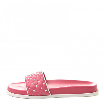 VALENTINO GARAVANI Nappa Free Rockstud Spike Slide Sandals 40 Shadow Pink VALENTINO GARAVANI Nappa Free Rockstud Spike Slide Sandals 40 Shadow Pink