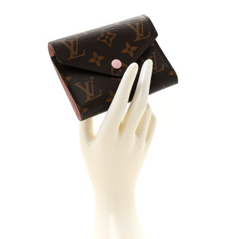 LOUIS VUITTON Monogram Victorine Wallet Rose Ballerine