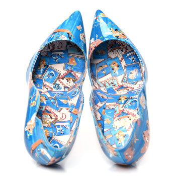 CHRISTIAN LOUBOUTIN Patent Loubi Odyssey Hot Chick 100 Pumps 36 Multicolor