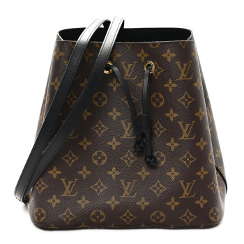LOUIS VUITTON Monogram Neonoe MM Black