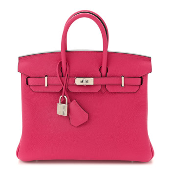 HERMES Togo Birkin 25 Rose Mexico