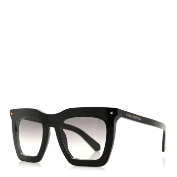 LOUIS VUITTON Acetate La Grande Bellezza Sunglasses Z1217W Black