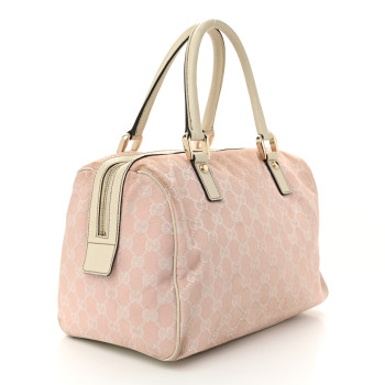 GUCCI Monogram Medium Abbey Boston Pink