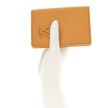 LOUIS VUITTON Grained Calfskin Aerogram Pocket Organizer Safran