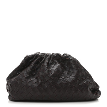 BOTTEGA VENETA Nappa Maxi Intrecciato The Pouch Oversized Clutch Grape