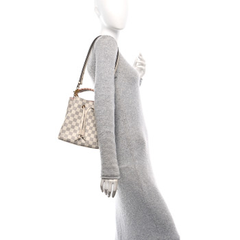 LOUIS VUITTON Damier Azur Braided Neonoe BB Pink