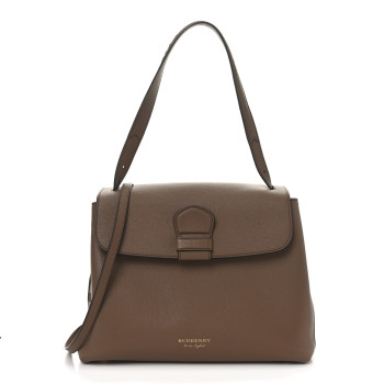 BURBERRY Derby Calfskin House Check Medium Camberley Dark Sand