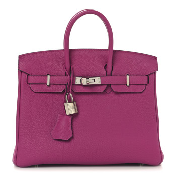 HERMES Togo Birkin 25 Rose Pourpre