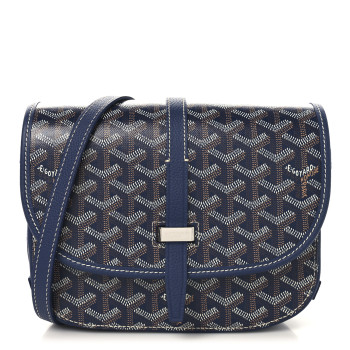 GOYARD Goyardine Belvedere II PM Messenger Bag Navy