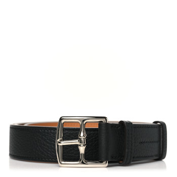 HERMES Togo Etriviere 32mm Belt 110 44 Black