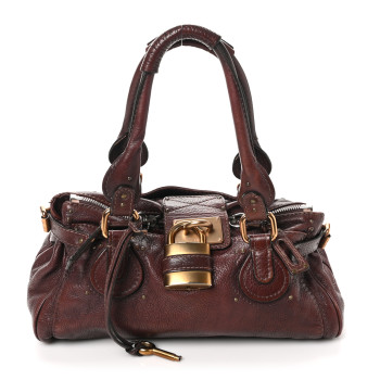 CHLOE Calfskin Medium Paddington Satchel Ecureil Brown