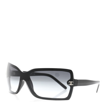 CHANEL Acetate CC Logo Sunglasses 5065 Black