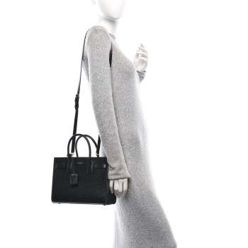 SAINT LAURENT Grain de Poudre Nano Sac De Jour Black