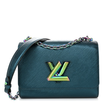 LOUIS VUITTON Epi Twist Scarabeo Shoulder Bag MM Blue Boreale