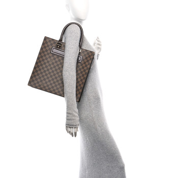 LOUIS VUITTON Damier Ebene Venice Sac Plat GM