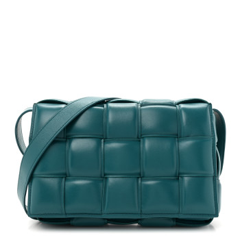 BOTTEGA VENETA Nappa Maxi Intreccio Padded Cassette Crossbody Bag Mallard