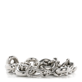 LOEWE Aluminum Stainless Steel Chunky Donut Chain Shoulder Strap Silver