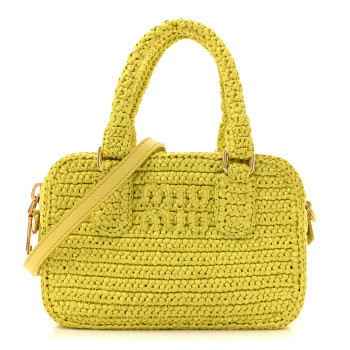 MIU MIU Crochet Calfskin S Narrow Arcadie Cedro