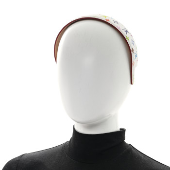 LOUIS VUITTON LV X TM Monogram  Multicolor Headband White