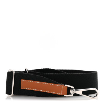 GOYARD Canvas Calfskin Adjustable Shoulder Strap Black Gold