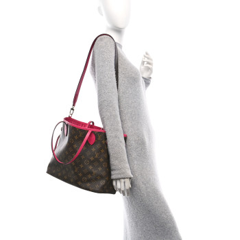 LOUIS VUITTON Monogram Inside Out Neverfull Bandouliere MM Rose Pondichery