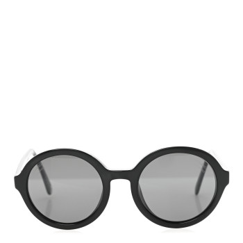 CHANEL Acetate Polarized Round Sunglasses 5522U Black