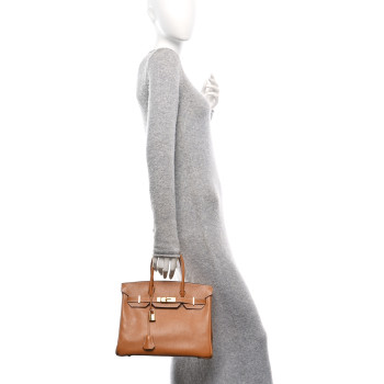 HERMES Ardennes Birkin 30 Naturelle