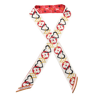 LOUIS VUITTON Silk My True LV BB Bandeau Red