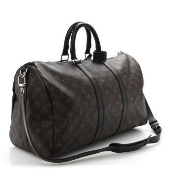 LOUIS VUITTON Monogram Macassar Keepall Bandouliere 45