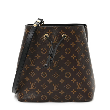 LOUIS VUITTON Monogram Neonoe MM Black