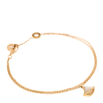 BULGARI 18K Rose Gold Mother of Pearl Divas' Dream Bracelet SM