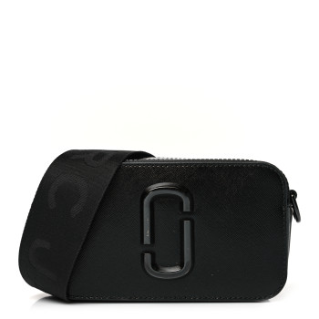 MARC JACOBS Saffiano Snapshot Camera Bag Black