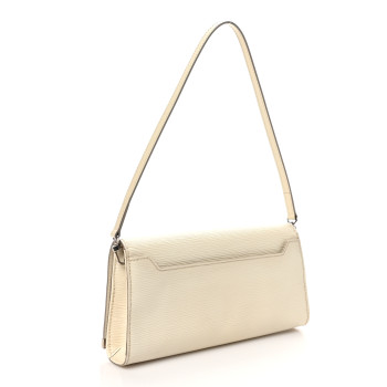 LOUIS VUITTON Epi Sevigne Clutch Ivory