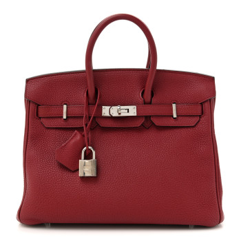 HERMES Togo Birkin 25 Rubis