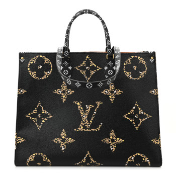 LOUIS VUITTON Monogram Giant Jungle Onthego GM Black
