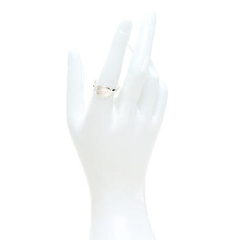 TIFFANY Sterling Silver Return to Tiffany Oval Ring 57 8