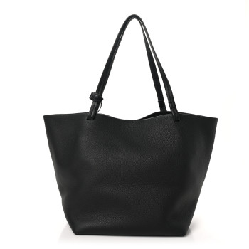 THE ROW Grained Calfskin Park Tote Three Black